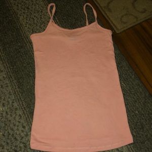 Peach spaghetti strapped tank top, never worn